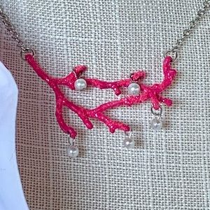Sizzling Pink Coral Necklace